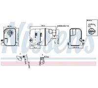 Nissens Coolant Expansion Tank 996168 - Plastic - for MINI 1.6L 4cyl