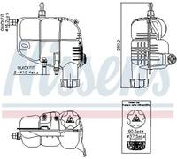 NISSENS 996185 Coolant expansion tank
