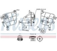Expansion Tank, coolant Plastic 996207 NISSENS for MERCEDES-BENZ M-CLASS GLE GLS