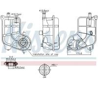 Nissens Coolant Expansion Tank 996287 – Fits Audi, SEAT & VW (A4, A6, Exeo, Passat)