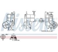NISSENS 996288 Coolant expansion tank