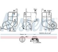 Expansion Tank, coolant Plastic 996292 NISSENS for AUDI A6 C6 A6 C6 Avant