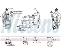 Expansion Tank, coolant Plastic 996301 NISSENS for AUDI A5 A5 Sportback A4 B8 Q5