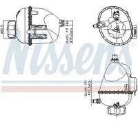 NISSENS 996317 Coolant expansion tank
