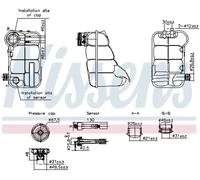 NISSENS 996344 Coolant expansion tank