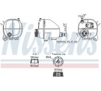 Expansion Tank, coolant Plastic 996357 NISSENS for BMW 5 Touring