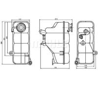 EXPANSION TANK COOLANT CRT 123 000S FOR FIAT MERCEDES-BENZ C-CLASS/Break CLK UNO