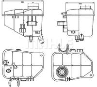 MAHLE ORIGINAL CRT 126 000S Coolant expansion tank