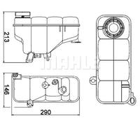 MAHLE CRT 5 000S Coolant expansion tank