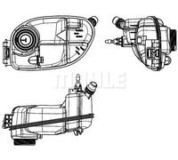 MAHLE ORIGINAL CRT 65 000S Coolant expansion tank