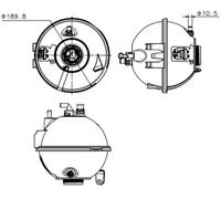 Expansion Tank, coolant Plastic CRT 223 000S MAHLE for BMW X3 X4