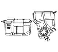Expansion Tank, coolant Plastic white CRT 133 000S MAHLE for FORD MAZDA