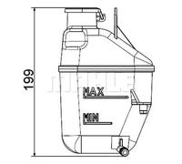 MAHLE ORIGINAL CRT 88 001S Coolant expansion tank