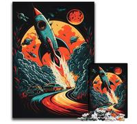 Expansion The Spaceman 1000-Piece Jigsaw Puzzle Wooden Jigsaw Puzzles for Adults for Teenagers & Teens, Ideal Birthday 50x75CM/19.68x29.52inch