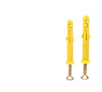 Expansion tube 5-20set Plastic Expansion Pipe Wall Anchor Plugs M6 M8 M10 Plastic Expansion Anchors with Nails Self Tapping Screw(120mm,M8 10set)