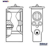 EXPANSION VALVE AIR CONDITIONING AVE 25 000S FOR BMW N52B25B/AF/A/BF 2.5L 6cyl