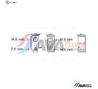 AVA Aircon Expansion valve KA1277 for HYUNDAI IX35 (2010) 2.0 CRDI/CRDI VGT etc