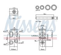 Expansion Valve, air conditioning NISSENS 999448 FORD FOCUS III 2 2010-2014