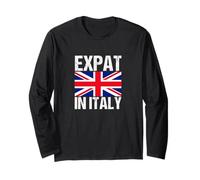 Expat in Italy - UK British Nomad Traveller Long Sleeve T-Shirt