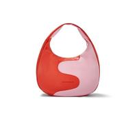 Expatrié Shoulder Bag Women Red Pink - Lina - Slouchy Hobo Bag with Zip - Two-coloured Handbag for Work, University, Everyday - Vegan Leather - Water-Repellent