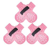 EXPAWLORER 6PCS Anti-Slip Dog Socks to Prevent Licking Paws,Dog Shoes for Hot Pavement,Best Paw Protector Traction Control on Hardwood Floor,Dog Booties for Puppy Small Medium Large Senior Dogs