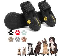 EXPAWLORER Anti-Slip Dog Shoes - Waterproof & Stain Resistant Dog Boots with Reflective Straps for Outdoor Activities, Paw Protectors for Injured Paws or Hot Weather or Snowy Days