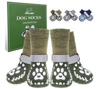 EXPAWLORER Anti Slip Dog Socks for Prevent Licking Paws & Hardwood Floor L
