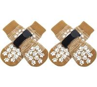 EXPAWLORER Anti Slip Dog Socks to Prevent Licking Paws, Dog Shoes for Hot Pavement, Dog Booties for Small Medium Large Senior Dogs, Traction Control Boots & Paw Protectors for Hardwood Floors