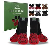 EXPAWLORER Anti Slip Dog Socks to Prevent Licking Paws - Dog Shoes for Hot Pavement, Dog Boots & Paw Protectors, Dog Booties for Hardwood Floors, Small Medium Large Senior Dogs