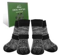 EXPAWLORER Anti Slip Dog Socks to Prevent Licking Paws for Hardwood Floors, Shoes for Hot Pavement, Dog Booties Boots & Paw Protectors with Grippers for Small Medium Large Senior Dogs Cold Winter XL