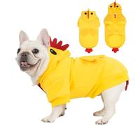 EXPAWLORER Dog Chicken Costume Cosplay for Small Medium Large Dogs, Dog Halloween Costume Hoodie, Soft Sweater Sweatshirt, Funny Pet Hoodie Clothes Outfits for Puppy Cats Boys & Girls Medium