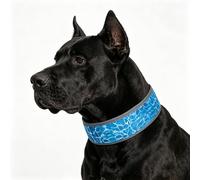 EXPAWLORER Dog Cooling Bandana with Ice Packs, Instant Cool Neck Cooler Scarf Wrap, Reflective Pet Bandana Chill Summer Essentials for Hot Weather Heat Relief for Small Medium Large Dogs, Blue L