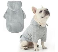 EXPAWLORER Dog Hoodie,Warm Pet Clothes for Small Medium Large Dogs Gril Boy,Dog Sweatshirt Puppy Sweater with Pouch for Cold Weather Fall Winter,Dog Cat Hooded Coat Apparel,Grey XL