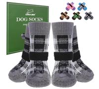 EXPAWLORER Dog Socks to Prevent Licking Paws,Black L