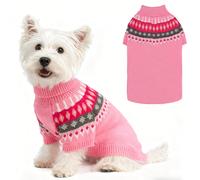 EXPAWLORER Turtleneck Dog Jumper - Knitted Dog Clothes in Classic Fair