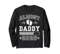 Expectant Father ALMOST DADDY 2026 Funny Fatherhood Long Sleeve T-Shirt