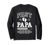 Expectant Father ALMOST DADDY 2026 Funny Fatherhood Long Sleeve T-Shirt