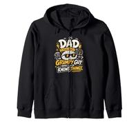Expectant Father DAD THE GRUMPY GUY Funny Soon-to-be Dad Zip Hoodie
