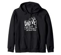 Expectant Father DAD THE GRUMPY GUY Funny Soon-to-be Dad Zip Hoodie