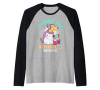 Expectant Father GAMING DAD INITIATED Funny Paternity Raglan Baseball Tee