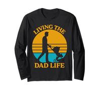 Expectant father LIVING THE DAD LIFE Funny Soon-to-be Dad Long Sleeve T-Shirt