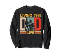 Expectant Father LIVING THE DAD LIFE Funny Soon-to-be Dad Sweatshirt