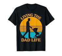 Expectant father LIVING THE DAD LIFE Funny Soon-to-be Dad T-Shirt