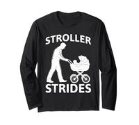 Expectant father STROLLER STRIDES FUNNY Paternity Long Sleeve T-Shirt