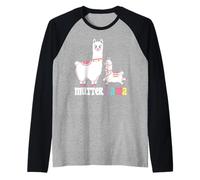 Expectant Mom MAMA LLAMA Funny Mom-to-be Raglan Baseball Tee