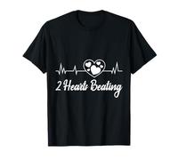 Expectant Mother 2 HEARTS BEATING Funny Soon to be Mom T-Shirt