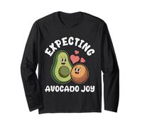 Expectant Mother EXPECTING AVOCADO JOY Funny Soon to be Mom Long Sleeve T-Shirt
