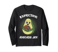 Expectant Mother Expecting Avocado Joy Funny Soon to be Mom Long Sleeve T-Shirt