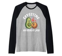 Expectant Mother EXPECTING AVOCADO JOY Funny Soon to be Mom Raglan Baseball Tee