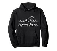 Expectant Mother EXPECTING JOY 2026 Funny Soon to be Mom Pullover Hoodie